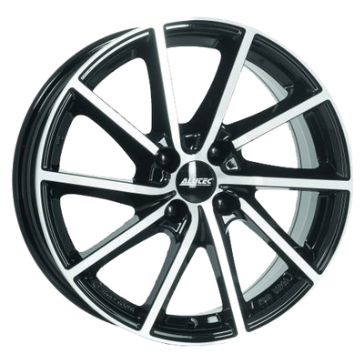 Alutec 7x17/4x100 ET44 D56,6 Singa Diamant black front polished