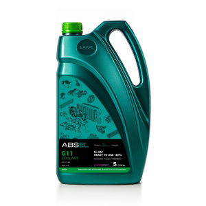 ABSEL G11 GREEN COOLANT Si-OAT -40 5л 5.36кг