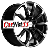 Khomen Wheels 7,5x18/5x114,3 ET35 D66,1 KHW1808 (Koleos) Black-FP